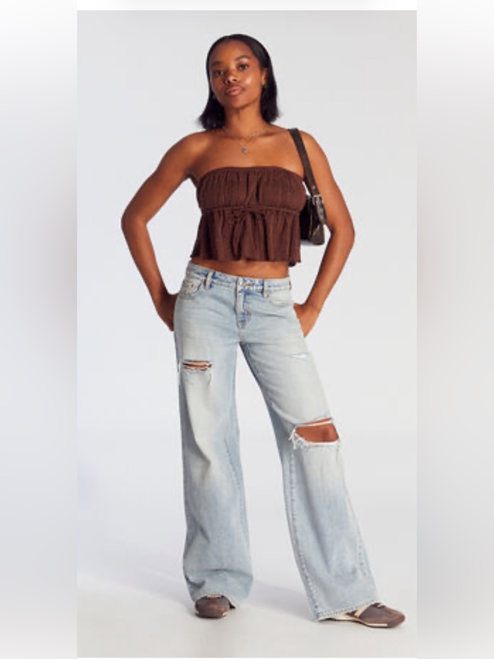 PacSun Casey Low Rise Ripped Baggy Jeans